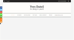 Desktop Screenshot of blog.yvesduteil.com