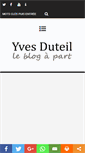 Mobile Screenshot of blog.yvesduteil.com